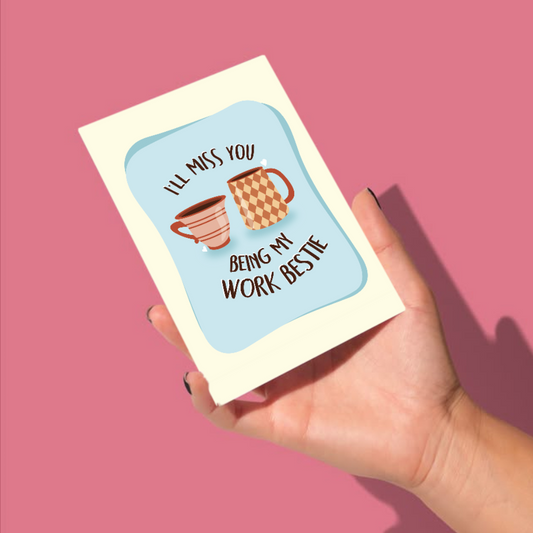 Work Bestie Greeting Card