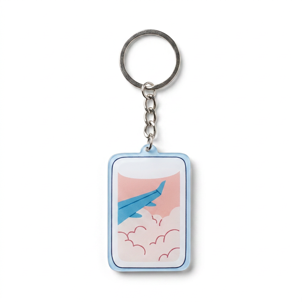 Aeroplane Window Keychain