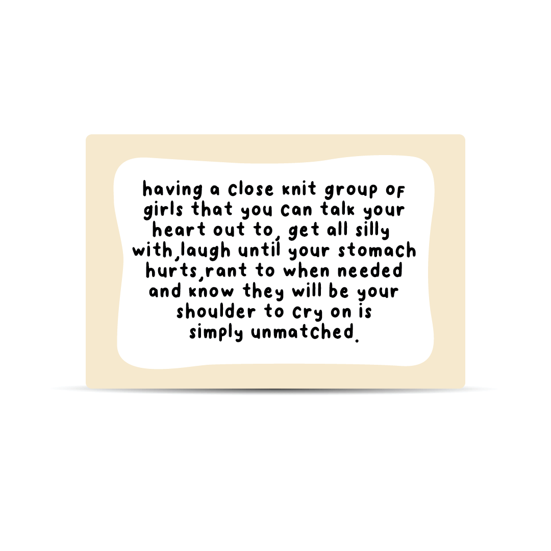 Girl Friendship Wallet Card