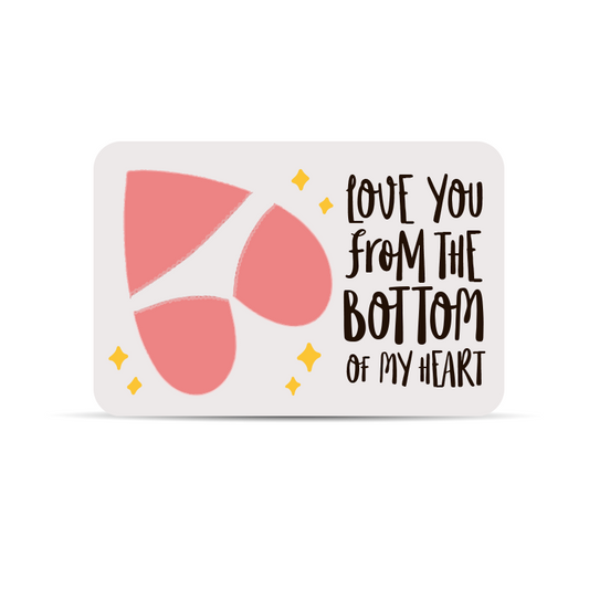 Bottom of my Heart Wallet Card