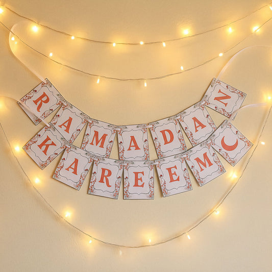 Ramadan Kareem Subtle Banner  I Wall Decoration