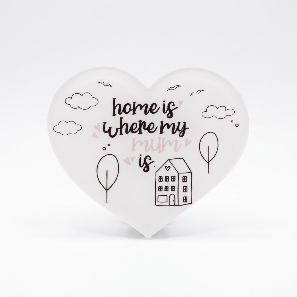 Home is Where my Mama is I Heart Fridge Magnet