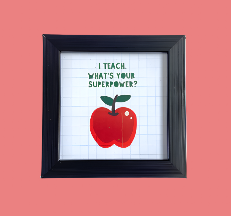 Teacher Apple Frame