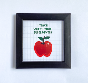 Teacher Apple Frame