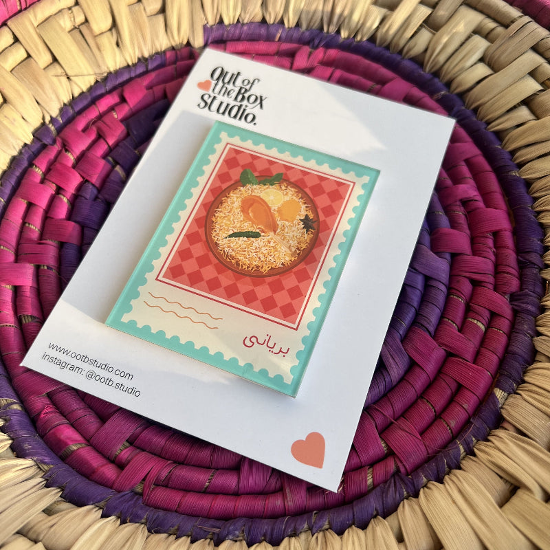 Biryani Fridge Magnet | Pakistan Postage Stamp
