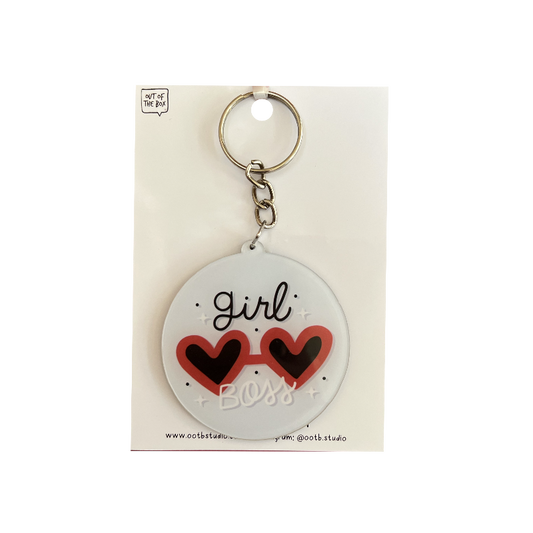 Girl Boss Keychain