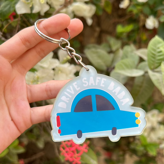 Drive Safe Baba Keychain