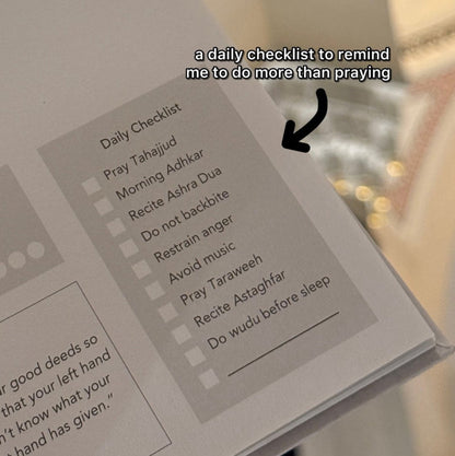 2026 Ramadan Planner I Spiritual Journal I Undated