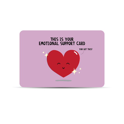 Emotional Support Wallet Card