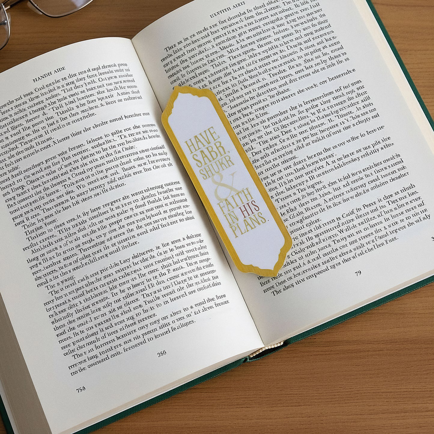 Sabr Shukr Bookmark I Inspirational Message