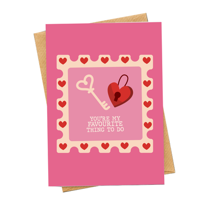 Favourite Thing To Do Card