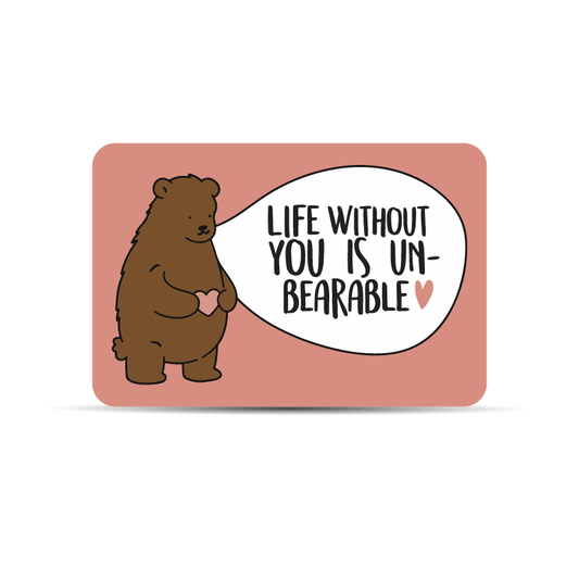 Bear Wallet Card