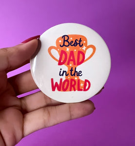 Best Dad Trophy Badge