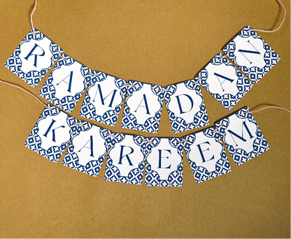 Ramadan Kareem Turkish Banner I Wall Decoration