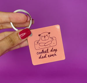 Dog Dad Keychain